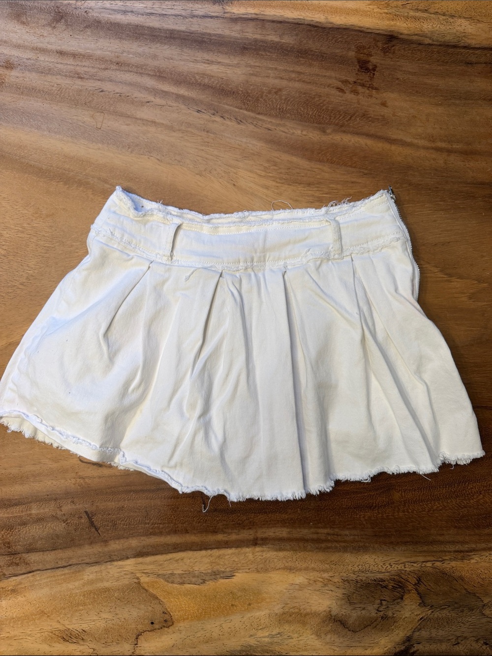Tractr White Girls Pleated Skirt